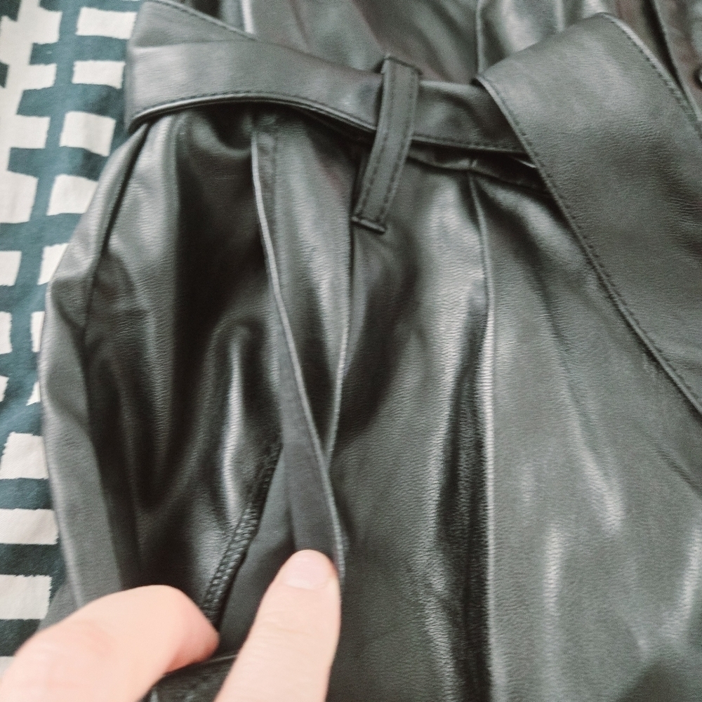 Paige Covina Black Faux Leather Romper - Picture 10 of 10